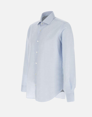 Camicia in cotone e lino K75CAMH03 TES0I35308N ELEVENTY 