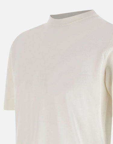 T-shirt in crepe di cotone TS0MC CR14R001 FILIPPO DE LAURENTIIS 