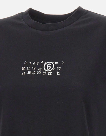 T-shirt crop con Numeric logo S52GC0369 M20258900 MM6 MAISON MARGIELA 