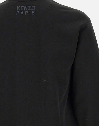 Felpa "Happy tiger" in cotone FF55SW2624MF 99J KENZO PARIS 