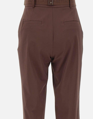 Pantaloni in tessuto tecnico bielastico con cintura PA17261E2 644 ELISABETTA FRANCHI 