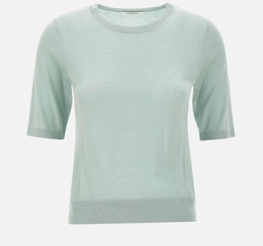 Maglia in misto seta a maniche corte 199021 239 KANGRA 