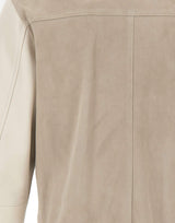 Giacca bomber in pelle scamosciata M75GBTM23 PEL0M0250700 ELEVENTY 