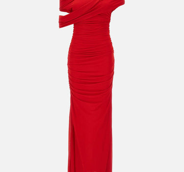 Abito monospalla con drappeggio 2A644A N0313 BLUMARINE 