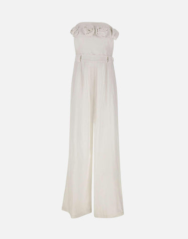 Jumpsuit in lino e viscosa QP5CO038 1019 KAOS 