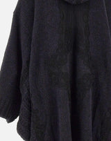 Cappotto in maglia W07040280 33BLACK MAURIZIO MYKONOS 