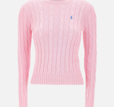 Maglia a girocollo in cotone a trecce 211971869 010 POLO RALPH LAUREN 
