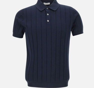 Polo in cotone a coste larghe DK17027 BLUNOTTE DIKTAT 
