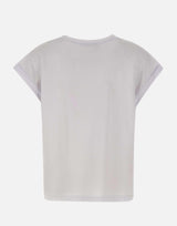 T-shirt con ricamo floreale SP1DK003 1019 KAOS 