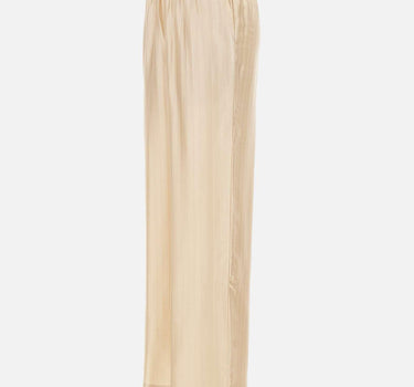 Pantaloni in msito seta "Kadala" KADALA ECRU LOULOU DE SAISON 