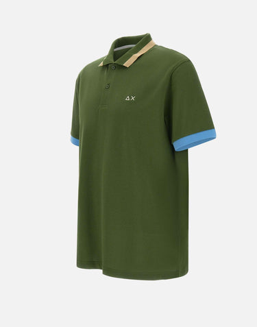 Polo "Big stripes on collar" A35112 37 SUN68 