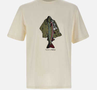 T-shirt "Fishing Jacket" MTS1612 MTSWH32 BARBOUR X PAUL SMITH 