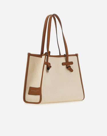 Borsa a spalla "Miss Marcella 32" BS6849 COMMCNVSEPANNACORDACARAMEL MARCELLA CLUB GIANNI CHIARINI 