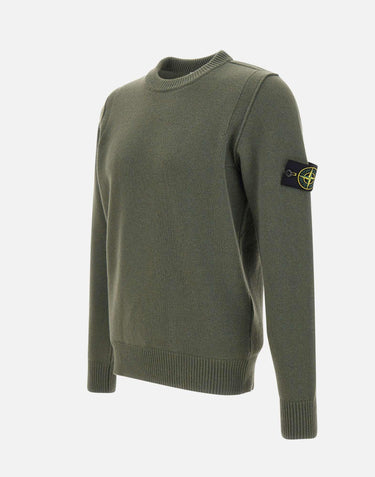 Maglione in lana rasata 5100072S00A3 V0054 STONE ISLAND 
