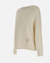 Maglia in misto lana con intarsi MF5444MS76L 10701 LIU-JO 