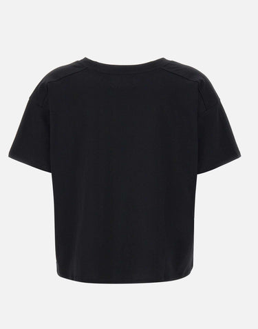 T-shirt  "Faa" in cotone Supima FAAA BLACK LOULOU DE SAISON 