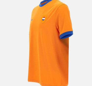 T-shirt in cotone elasticizzato con bandiera 50562134 821 BOSS 