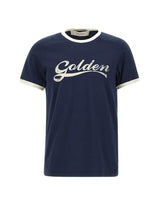 T-shirt in cotone con stampa GMP02761 P00262483134 GOLDEN GOOSE 