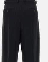 Pantaloni " Casual" in admiral crepe O1109202 001 THEORY 