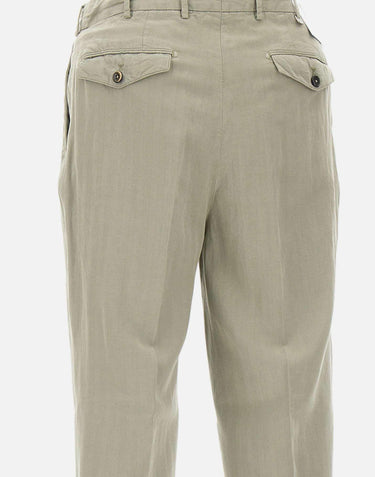 Pantaloni in misto cotone e lino COZTCLZB0CL1 SD61Y423 PT TORINO 