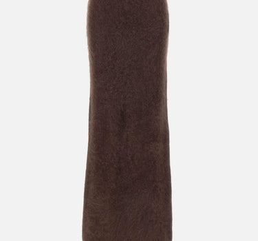 "Brushed skirt" 24561 MOCHA SOFT GOAT 