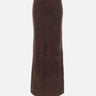 "Brushed skirt" 24561 MOCHA SOFT GOAT 