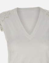 Top con ricamo RP1NT040 1041 KAOS 