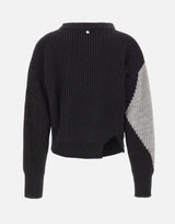 Maglione in lana con intarsi CF5400MA65N C3798 LIU-JO 