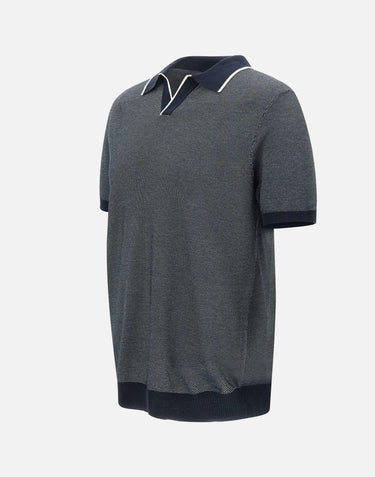 Polo in cotone ultrafine DK87029 BLU DIKTAT 