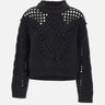Maglia in lana con traforature MF5442MA93O 22222 LIU-JO 