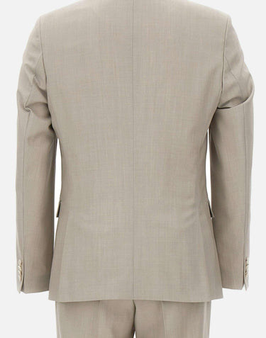 Abito tre pezzi slim fit in lana vergine 50561836 068 BOSS 