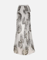 Gonna in georgette con stampa 4G111A M1025 BLUMARINE 