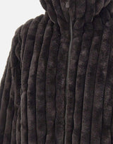 Giacca reversibile in pelliccia animal free D31352W VERY2140009 SAVE THE DUCK 