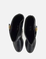 Stivali "Santa Monica" in pelle 3807 NERO VIA ROMA 15 