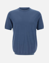 Maglia a maniche corte in misto seta e cotone 300421 216 KANGRA 