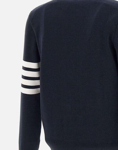 Cardigan in cotone con scollo a V MKC171A 00219415 THOM BROWNE 