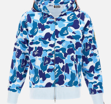 Felpa con cappuccio "ABC Camo 2nd Shark" 001ZPM301008M BLUE BAPE 