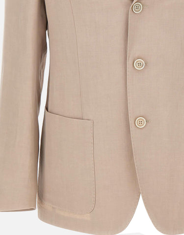 Blazer in misto lyocell e lino M75GIAK09 TES0M11626 ELEVENTY 