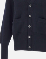 "Milano stitch v neck cardigan" MKC160A 00014415 THOM BROWNE 