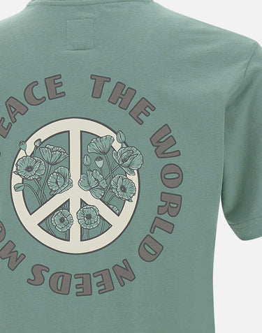 T-shirt  "Stormy Sea World nee" in cotone EM001717 AF14836F9049 EMPORIO ARMANI 
