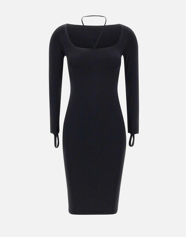 "Sculpting jersey midi dress" PS25191300 004 ANDREADAMO 