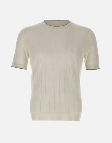 Maglia in seta a maniche corte 43116 23510005 GRAN SASSO 