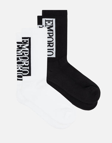 Set due paia di calze "Basic" EM000543 AF18263MC033 EMPORIO ARMANI 