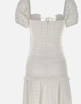 Abito in cotone<BR/> 8101 BIANCO LES FILLES D'EVA 