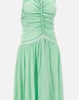 Abito lungo in georgette con arricciatura 2A746A N0477 BLUMARINE 
