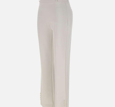 Pantaloni in doppio crêpe stretch con logo charm PA16861E2 360 ELISABETTA FRANCHI 