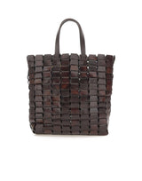 Borsa "Link Tote" in pelle 8960 DKBROWN DRAGON DIFFUSION 