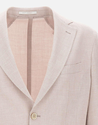 Blazer in misto lino e lana M75GIAC12 TES0K02426 ELEVENTY 