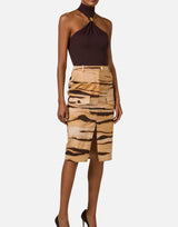Body in jersey crêpe con dettaglio gioiello BO01761E2 EV9 ELISABETTA FRANCHI 