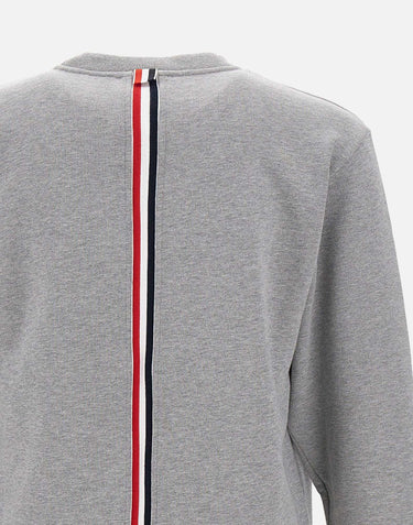 Felpa  "Crewneck Classic Loopback" in cotone MJT085A 03377055 THOM BROWNE 